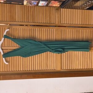 Victoria's Secret Brand Vintage Deep Green Stretchy With BraTop Dress-NWOT